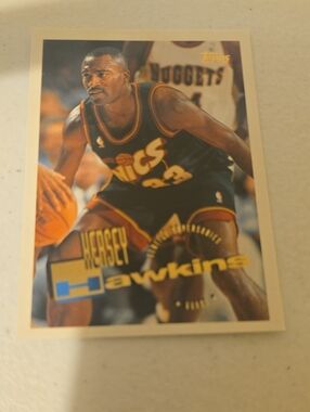 Topps Hersey Hawkins Basketball Card - Black/Gold